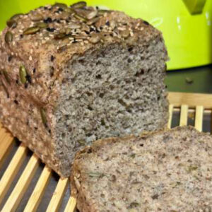Pan de Molde de Linaza con Semillas sin Gluten